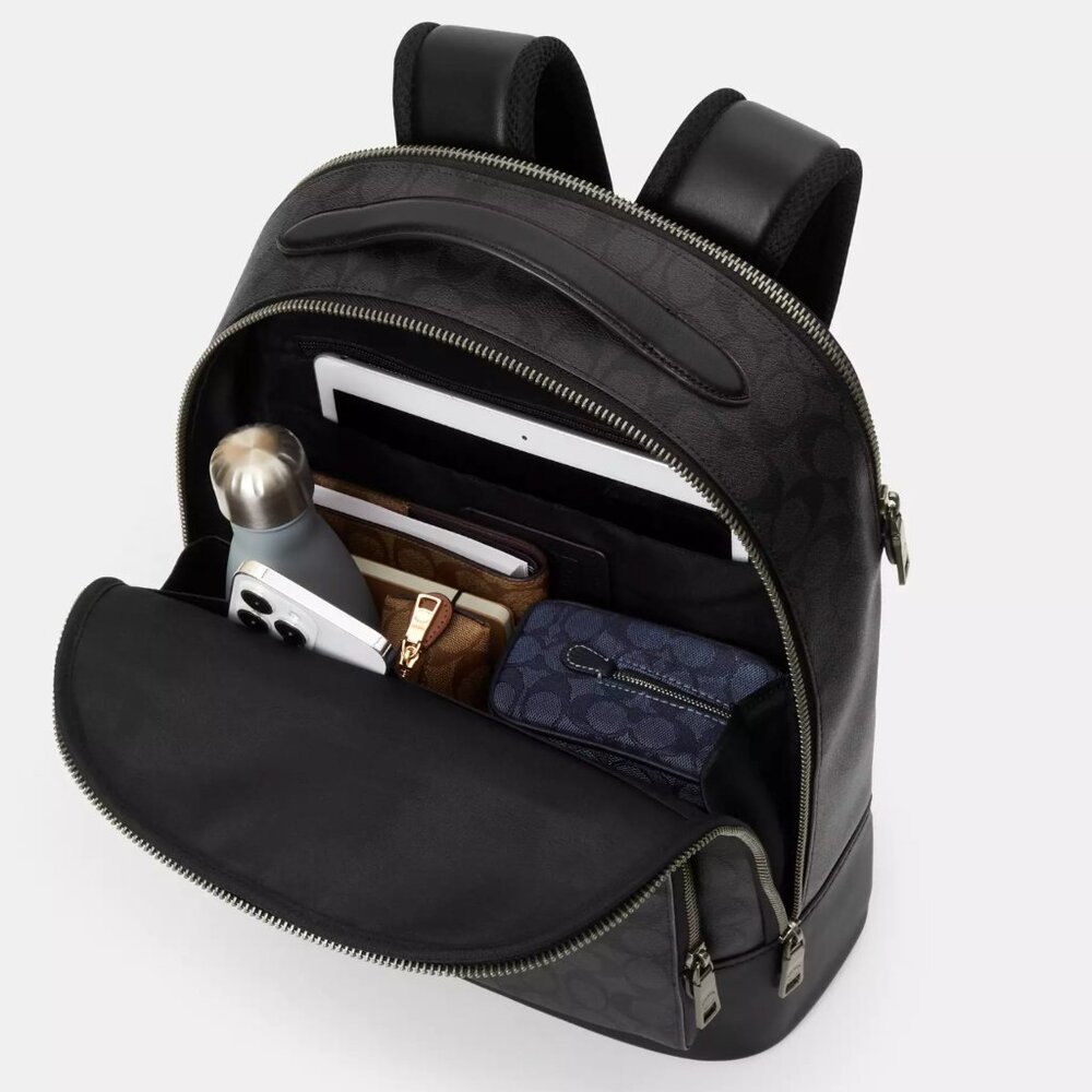 NWT Coach CL963 Men's Ethan Backpack In Smooth Calf Leather *SEALED* - Picture 5 of 9